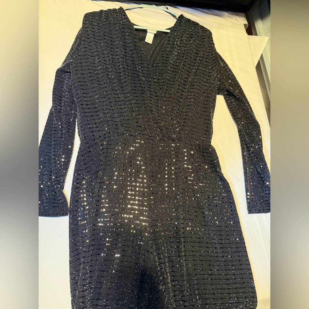 H&M Midnight Sequin Top